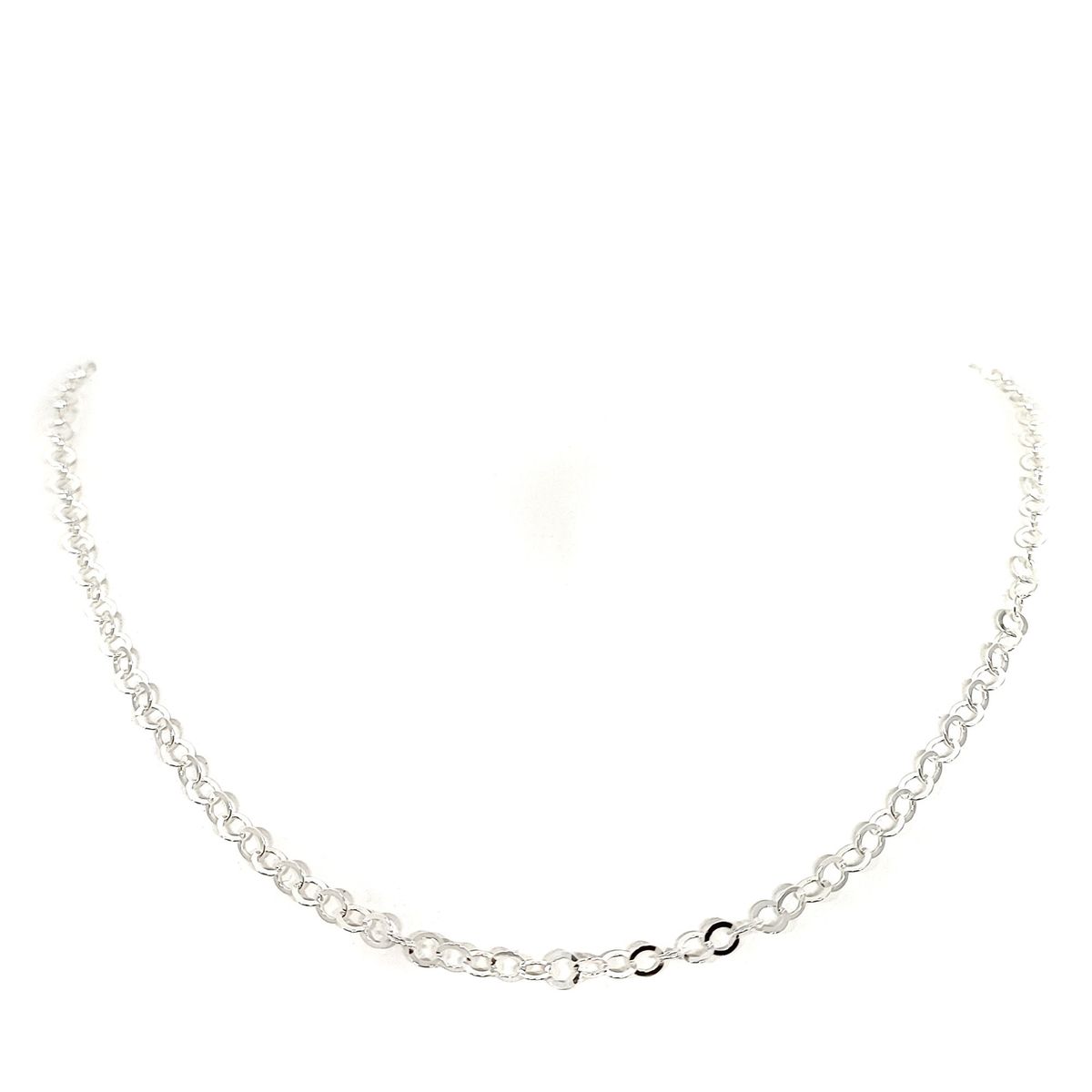 ANDREA COGGIOLA JOYAS - Cadena Espejo 60cm Plata Fina 925