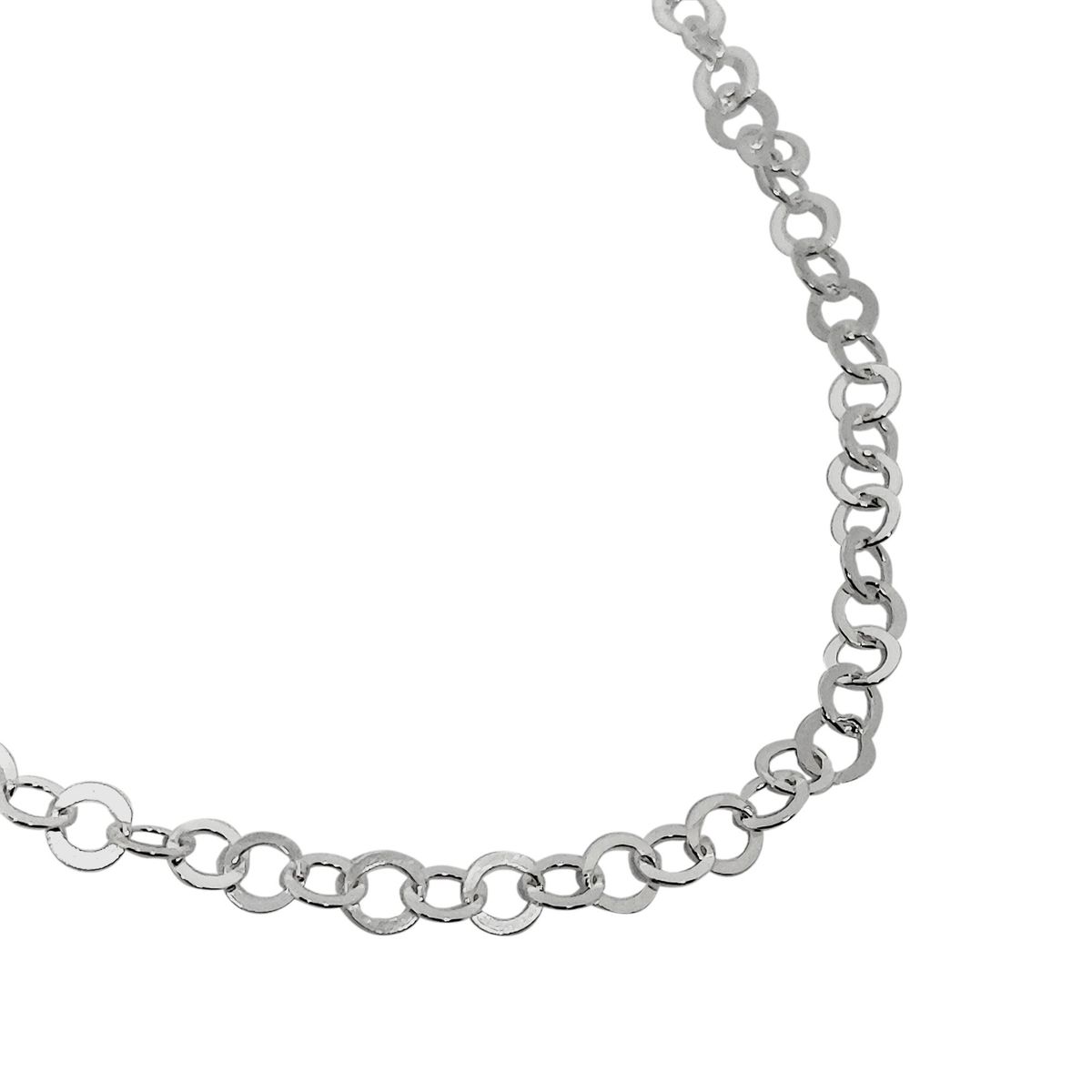 ANDREA COGGIOLA JOYAS - Cadena Espejo 60cm Plata Fina 925