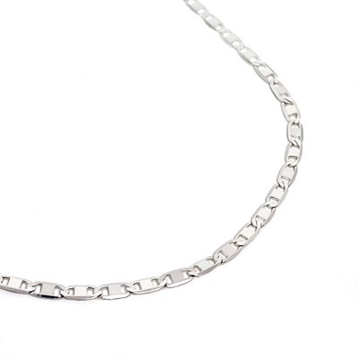 Imagen 2 del producto Cadena Plana 50cm Plata Fina 925.