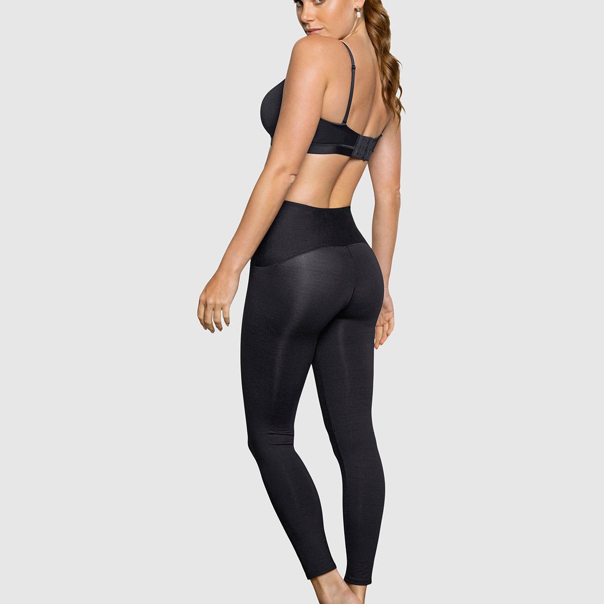 LEONISA - Ropa Exterior 012910 Legging Negro