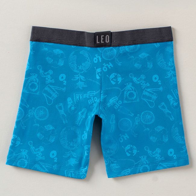 LEO - Infantil 33294X2 Bóxer niño Surtido Azul y Verde