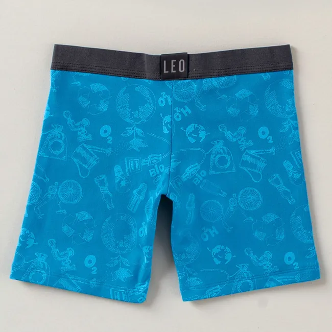 LEO - Infantil 33294X2 Bóxer niño Surtido Azul y Verde