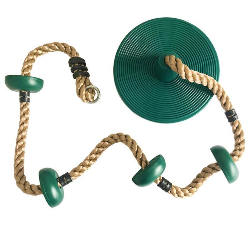 GENERICO - Columpio Circular con Cuerda Para Escalar - Verde