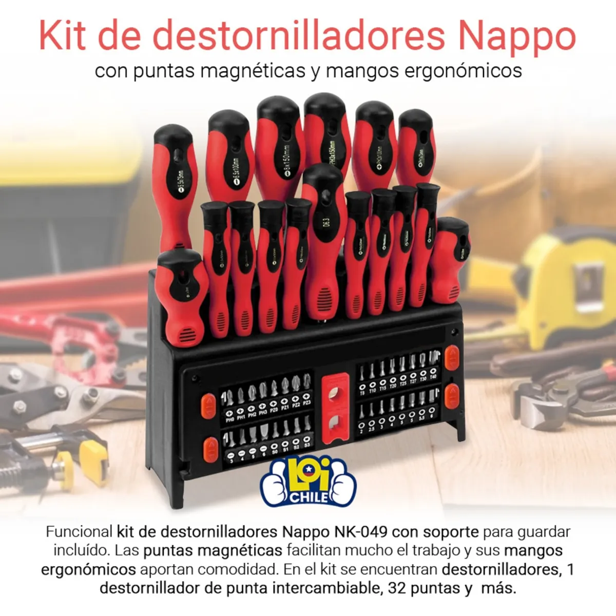 NAPPO - Kit de Destornilladores NAPPO 50 Piezas NAPPO