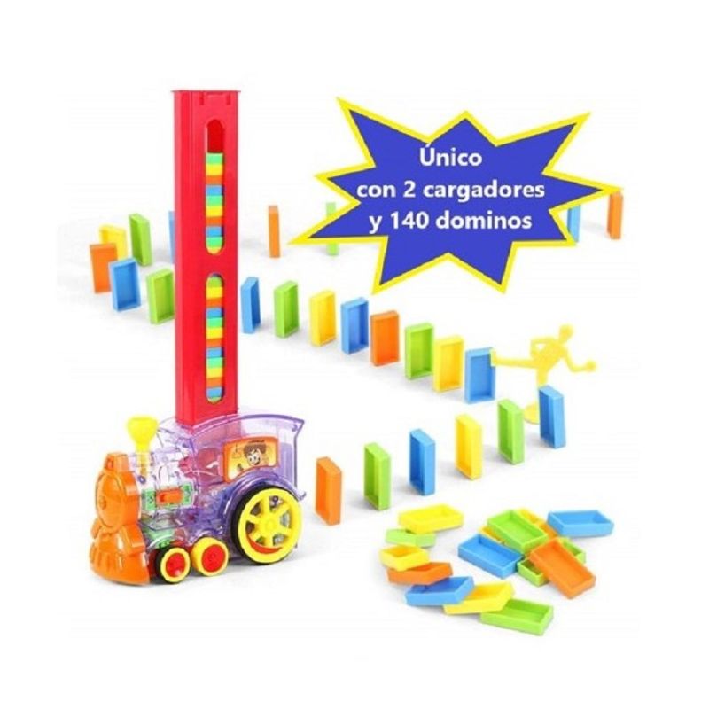PANGUI TOYS - Trencito Dominó Eléctrico