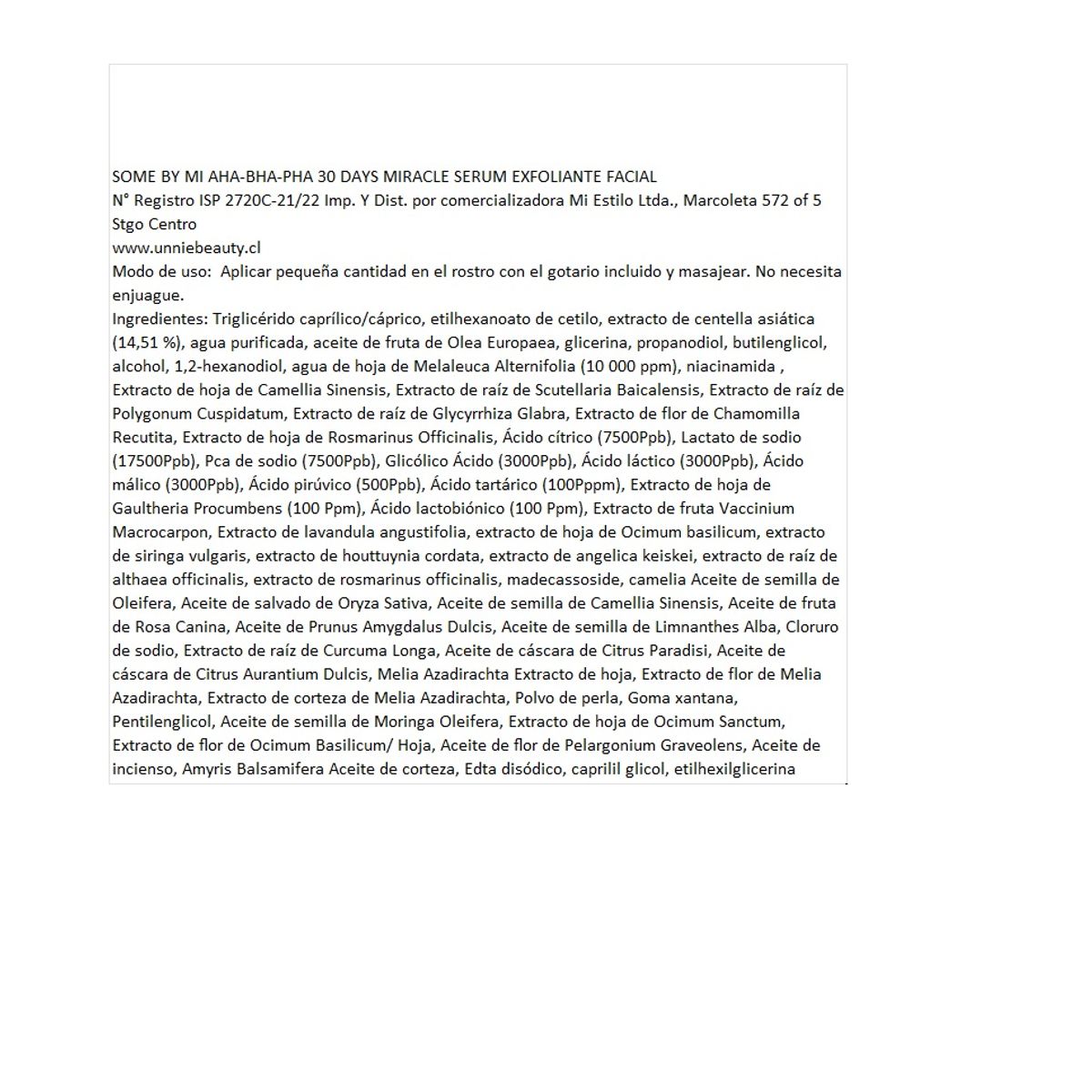 SOME BY MI - Serum exfoliante anti acné AHA BHA PHA 30 days miracle serum Some By Mi