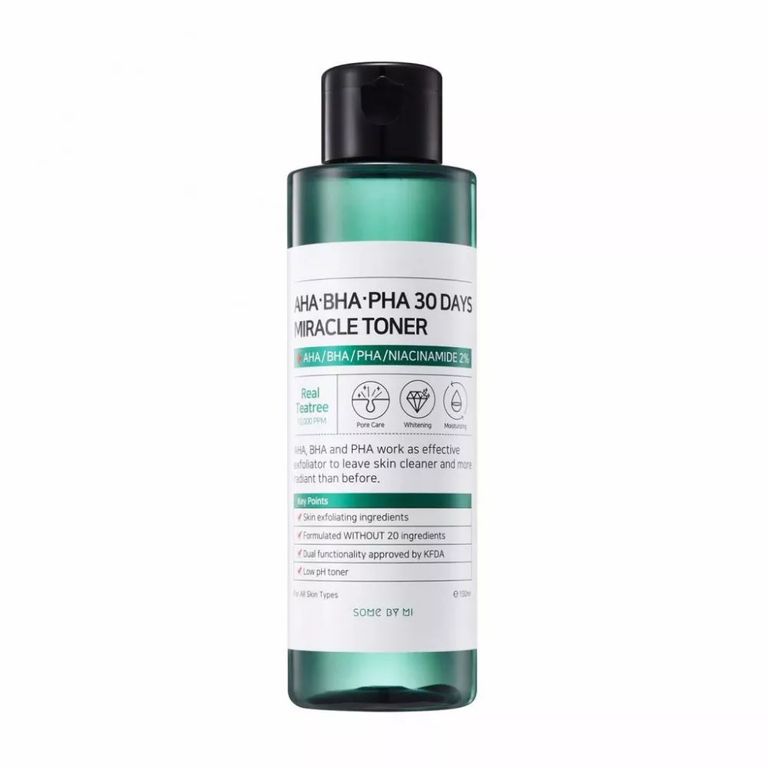 Tonico exfoliante anti acne AHA BHA PHA 30 days miracle toner