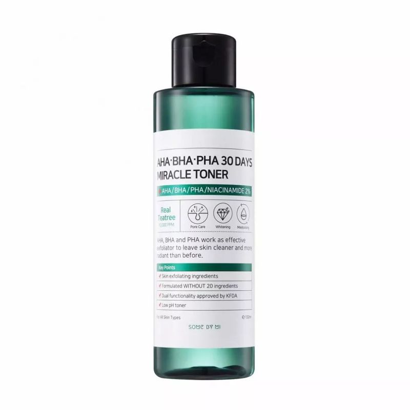 SOME BY MI - Tónico exfoliante anti acné AHA BHA PHA 30 days miracle toner Some By Mi