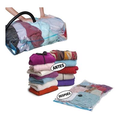 Imagen 2 del producto Bolsas para comprimir ropa Pack x12 Bolsas Al Vacio Ahorra Espacio 70x110cm