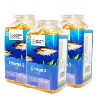 Omega 3 Oil Nf 1000mg 3 Frascos 3x120 Capsulas Soft Gel