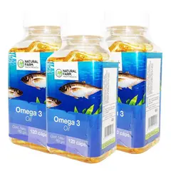 NATURAL FARM - Omega 3 Oil Nf 1000mg 3 Frascos 3x120 Capsulas Soft Gel