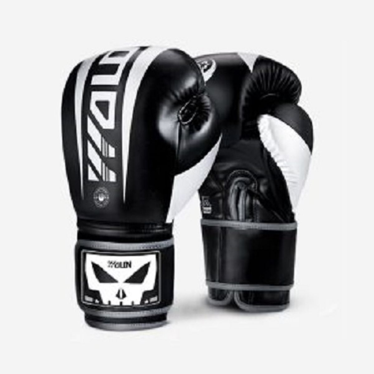 GYMHOME - Guantes de Box Wolon Negro T-12 oz