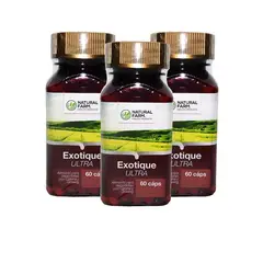 NATURAL FARM - Exotique : Ginseng + Guarana ++ Nf 3 Frascos 3x60 Caps. Vigor