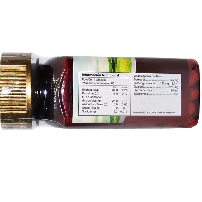 NATURAL FARM - Exotique : Ginseng + Guarana ++ Nf 3 Frascos 3x60 Caps. Vigor