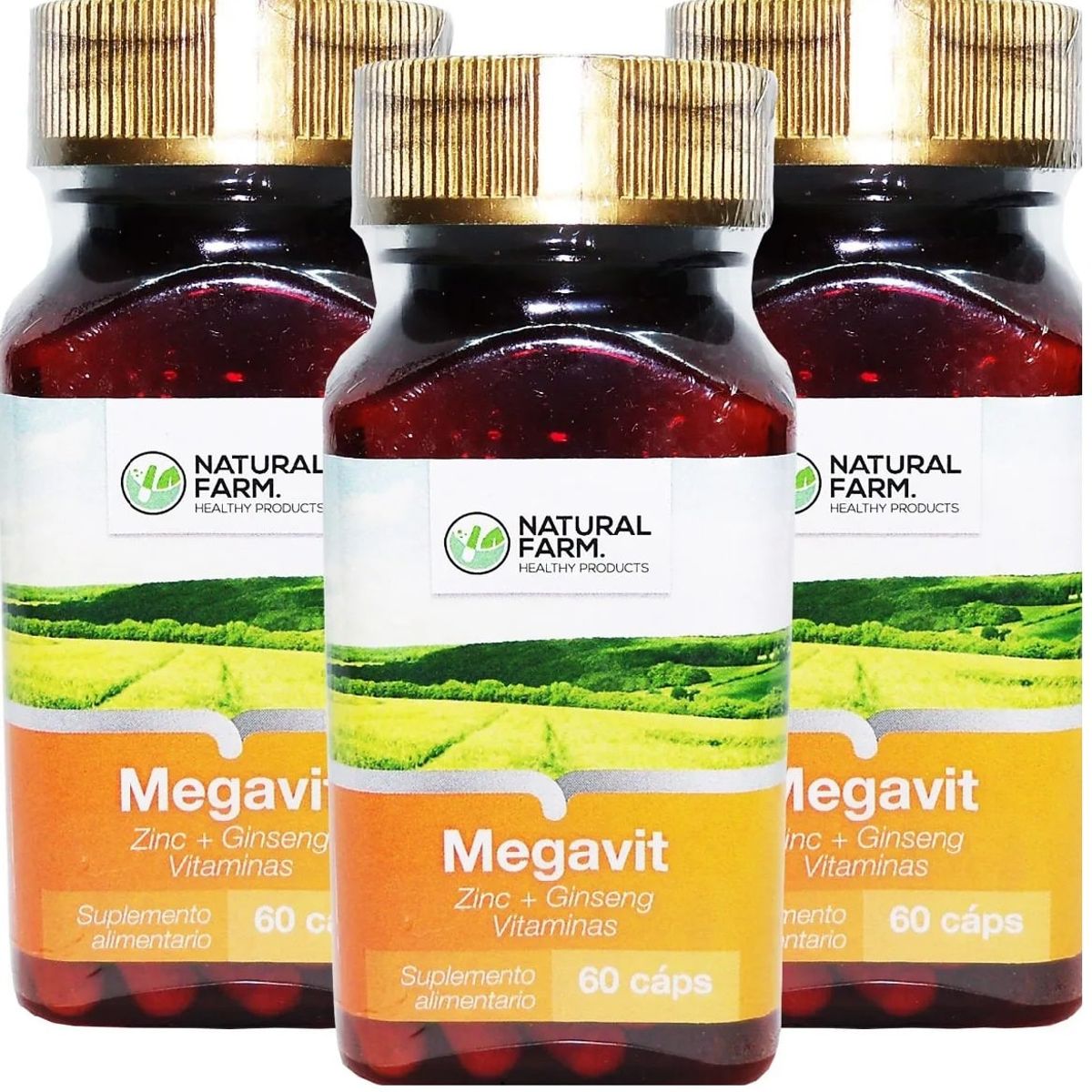 NATURAL FARM - Pack 3 Megavit Nf Multi Vitaminico 3x60 Capsulas