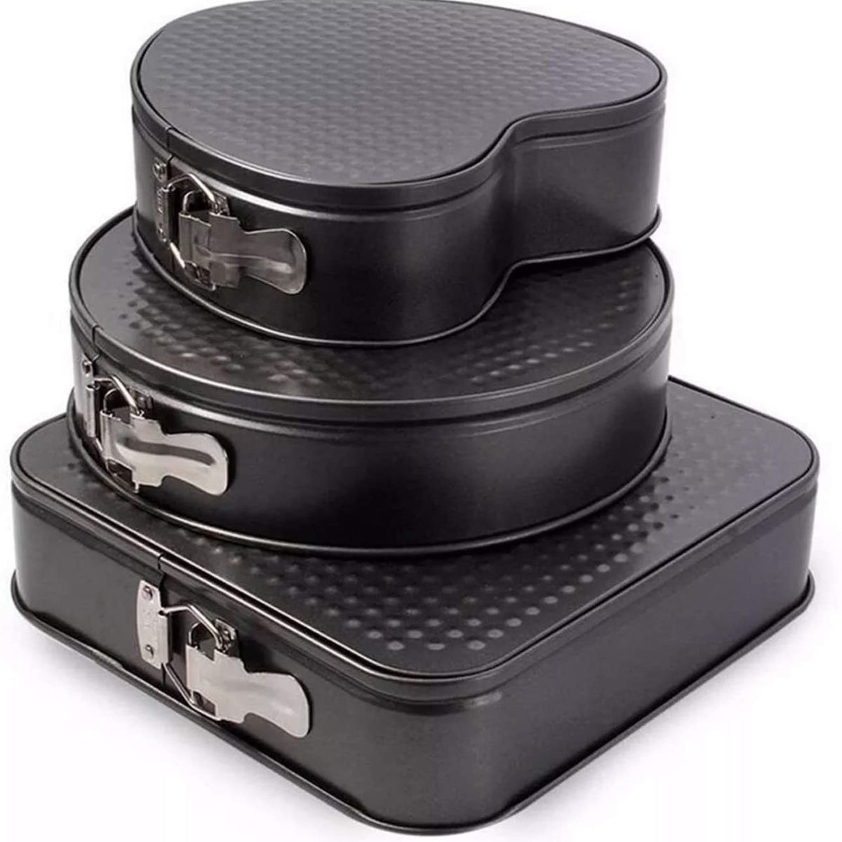 GENERICO - 3 Moldes Desmontable Queque Torta Repostería