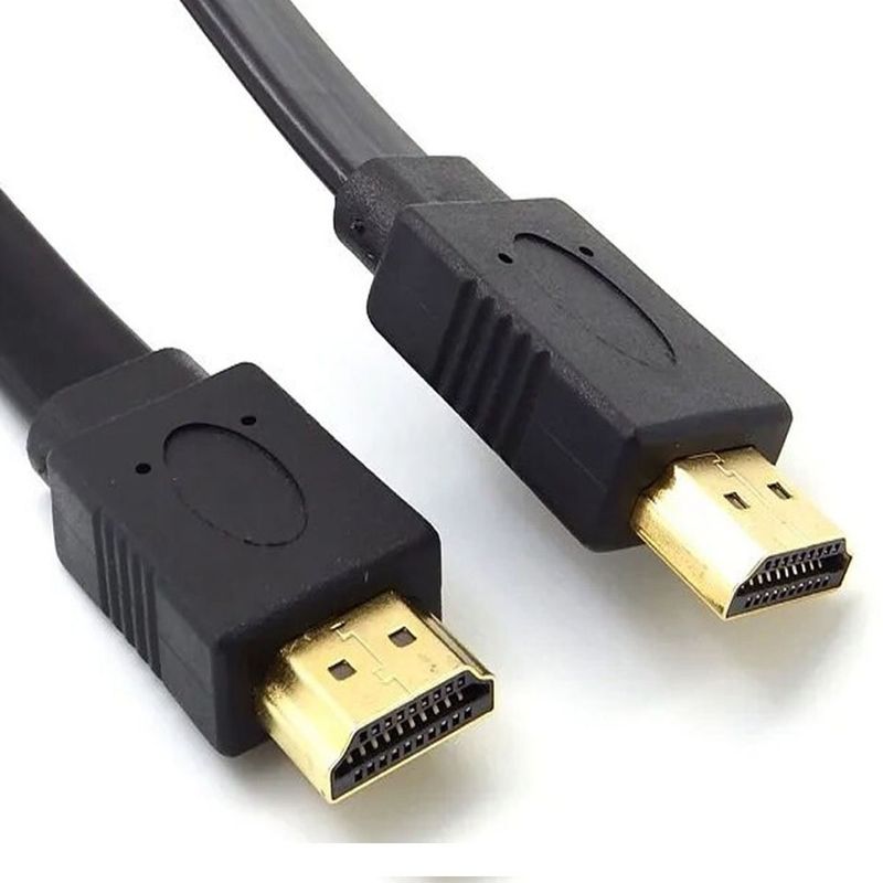 GENERICO - CABLE HDMI 3 MTS. M/M, V. 1.4, PLANO, CONEC. BAÑO ORO