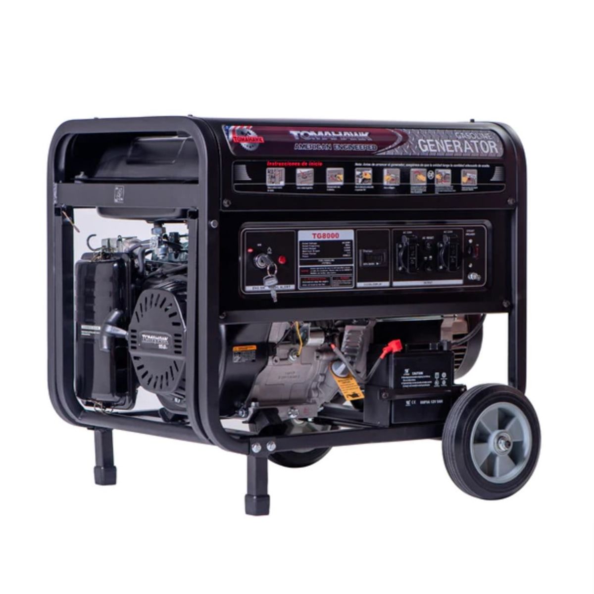 TOMAHAWK POWER - Generador 8Kva Tomahawk Power TG8000E PARTIDA ELÉCTRICA