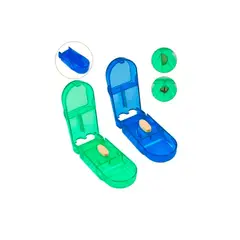 GENERICO - Pastillero Organizador Cortador Divisor Dosificador Pastilla.-