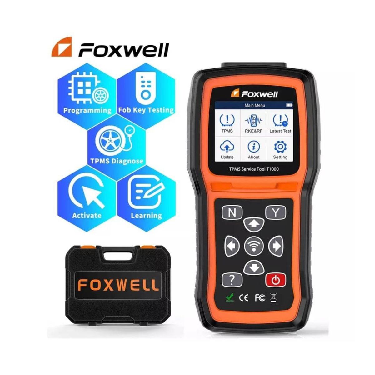 GENERICO - Scanner Automotriz Foxwell T1000 TPMS