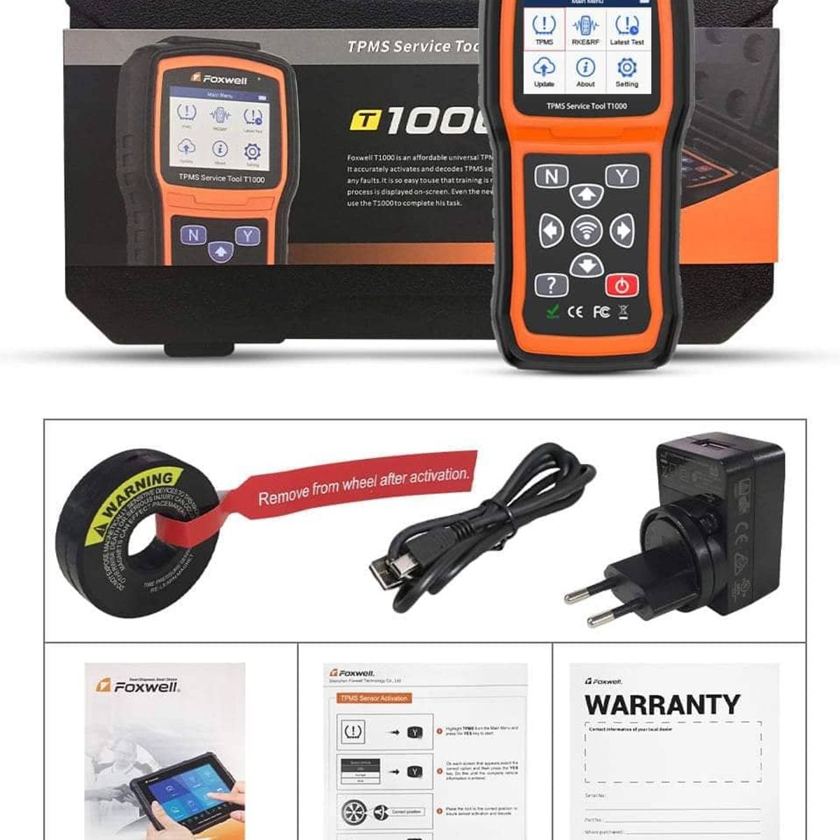 GENERICO - Scanner Automotriz Foxwell T1000 TPMS