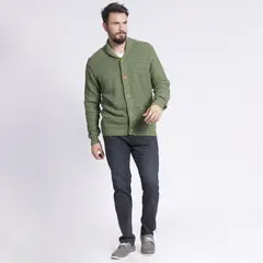 MCGREGOR - Cardigan Trenzado Verde musgo