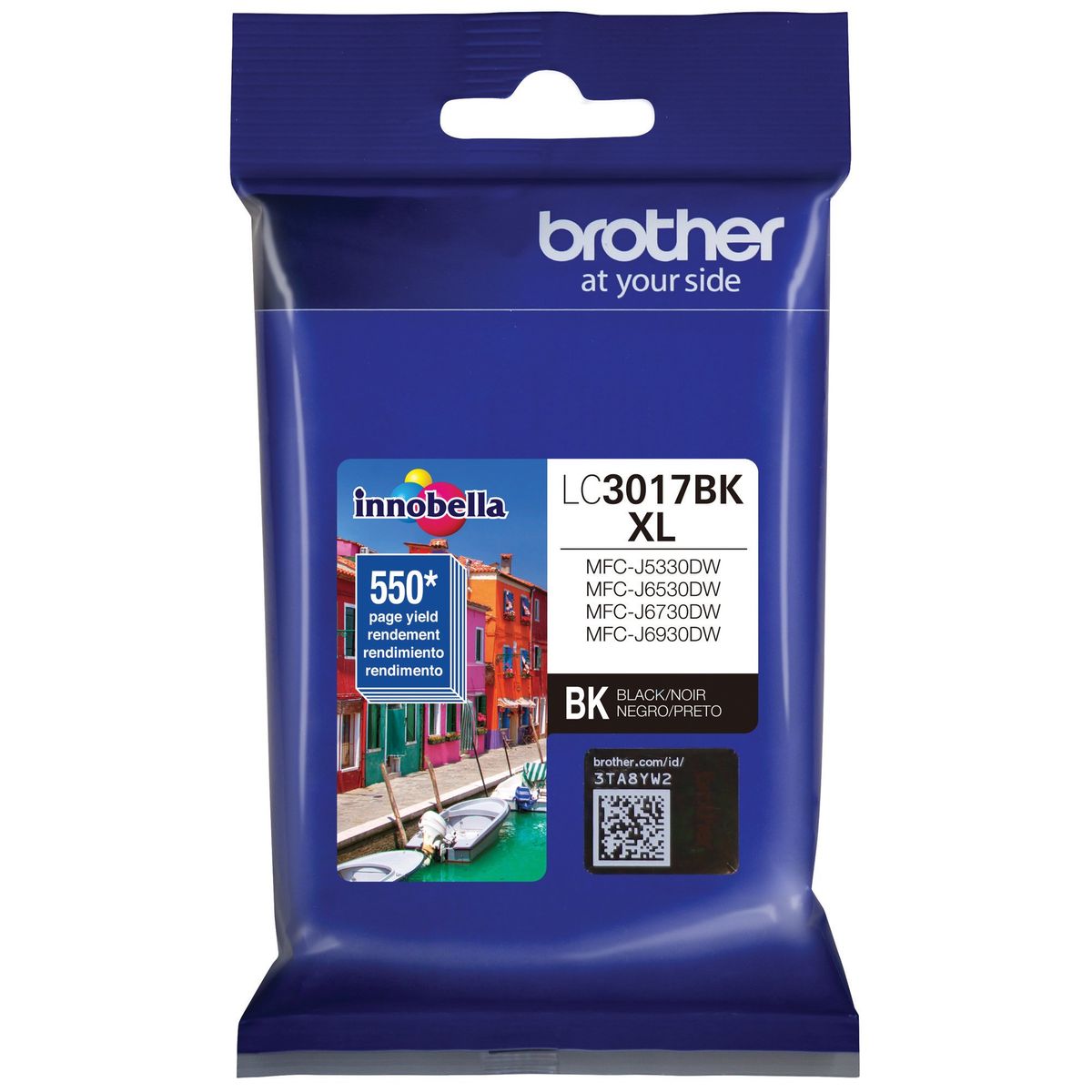 BROTHER - BROTHER TiNTA LC3017BK PARA 550 PAGiNAS - Negro