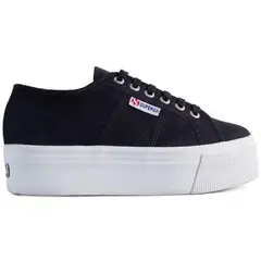 SUPERGA - Zapatilla 2790 Cotwn Linea And Down Black White - Negro