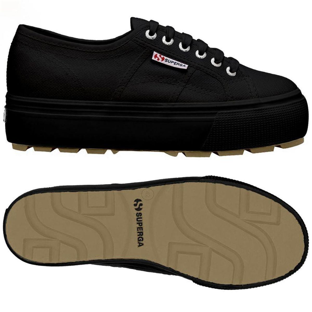 SUPERGA - Zapatilla 2790 Tank Full Black Dark Gum Superga SUPERGA