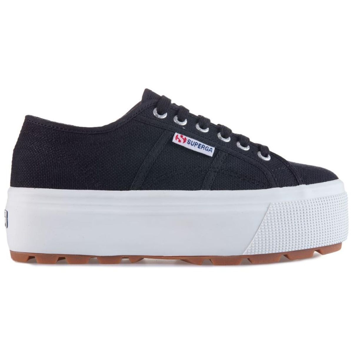 SUPERGA - Zapatilla 2790 Tank Cotw Black White - Negro