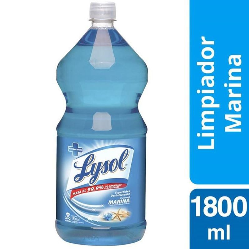 LYSOL - Limpiador Líquido Desinfectante Marina  1800ml Lysol