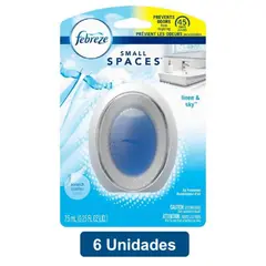 FEBREZE - Aromatizante Espacios Pequeños Linen Sky 7.5ml X 6