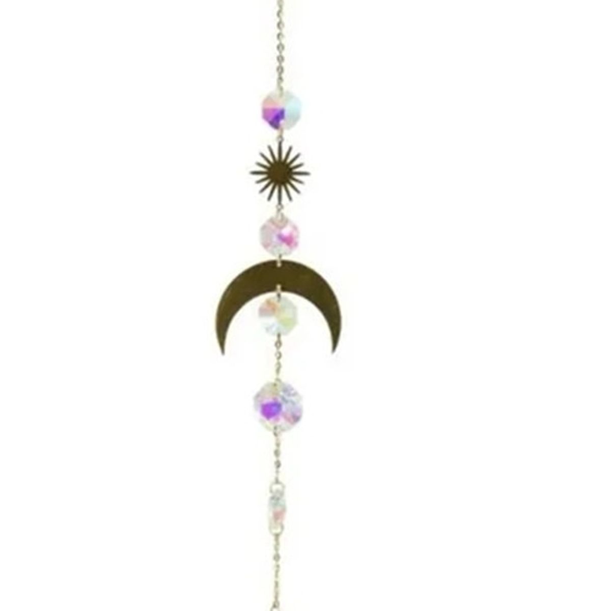 KUANGYE - Atrapasol Arco Iris Luna Colgante Cristal