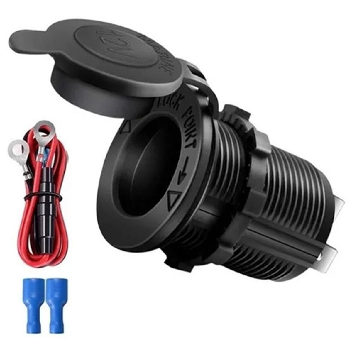 KUANGYE - Kit Enchufe Toma 12v 24v Auto Bus Camión Camper Embarcación