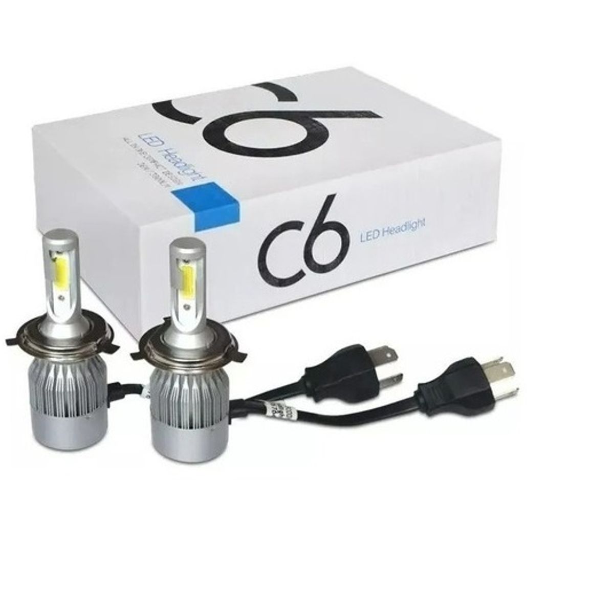 GENERICO - Kit Luces Led Para Auto H4 C6 Look Con Ventilador
