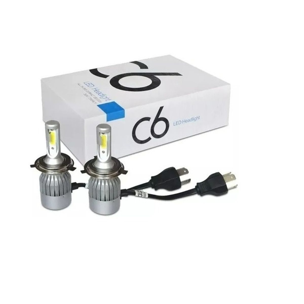 GENERICO - Kit Luces Led Para Auto H4 C6 Look Con Ventilador