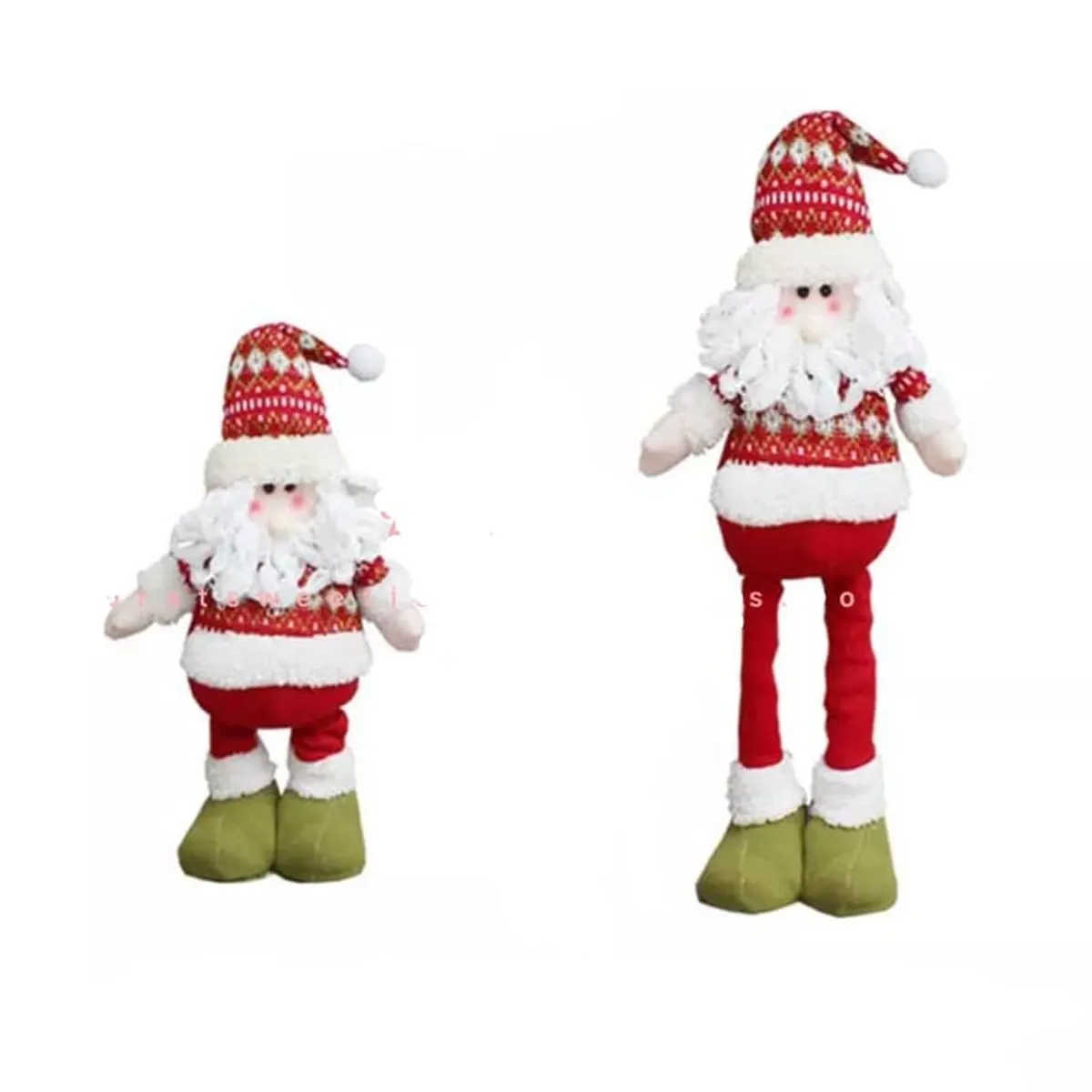 GENERICO - Pascuero Patas Largas Mono Navideño Retráctil Adorno Muñeco Navidad