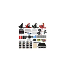 GENERICO - Kit Tatuaje Profesional 4 Máquinas 40 Tinta Agujas Accesorio