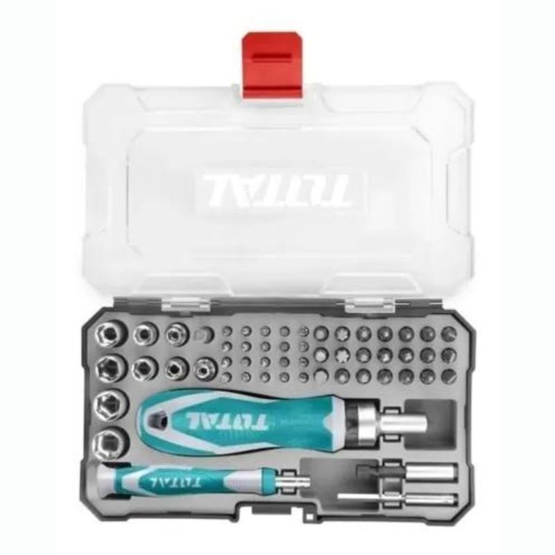 TOTAL TOOLS - Juego Puntas Destornillador por 55PCS