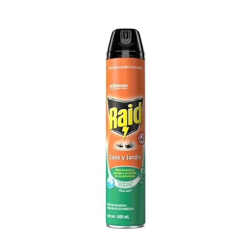 RAID - Insecticida Casa Y Jardín Esencia De Eucalipto 360cc Raid