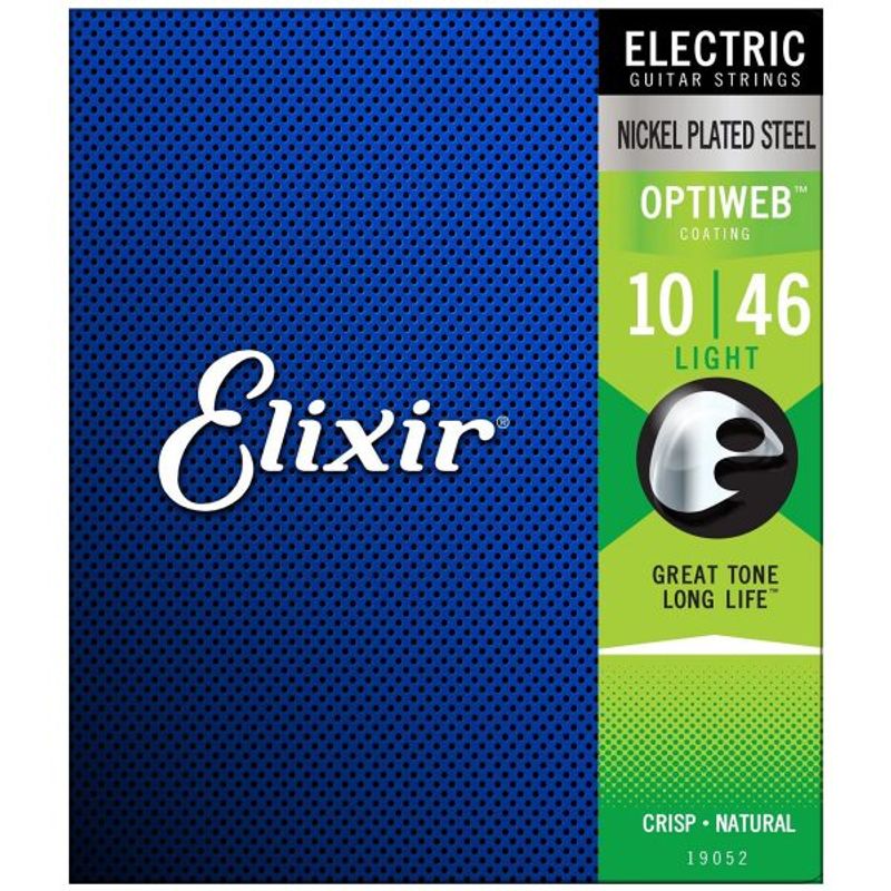 ELIXIR - Cuerdas para Guitarra Eléctrica Elixir Optiweb Light 10-46