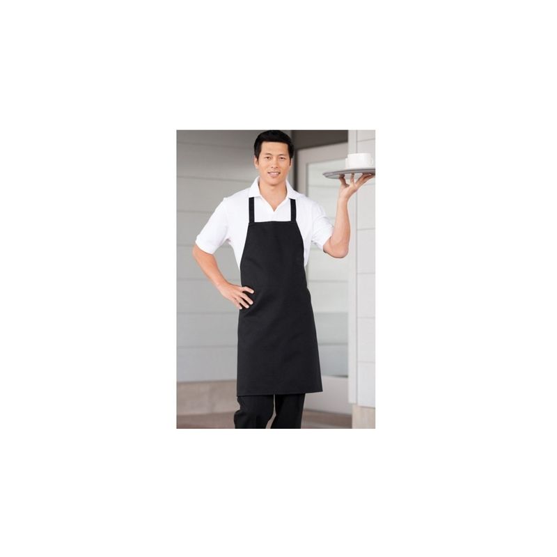 CHEF OUTFITTERS - Pack 3 Pecheras O Delantal Negro Chef Con Bolsillo CHEF OUTFITTERS