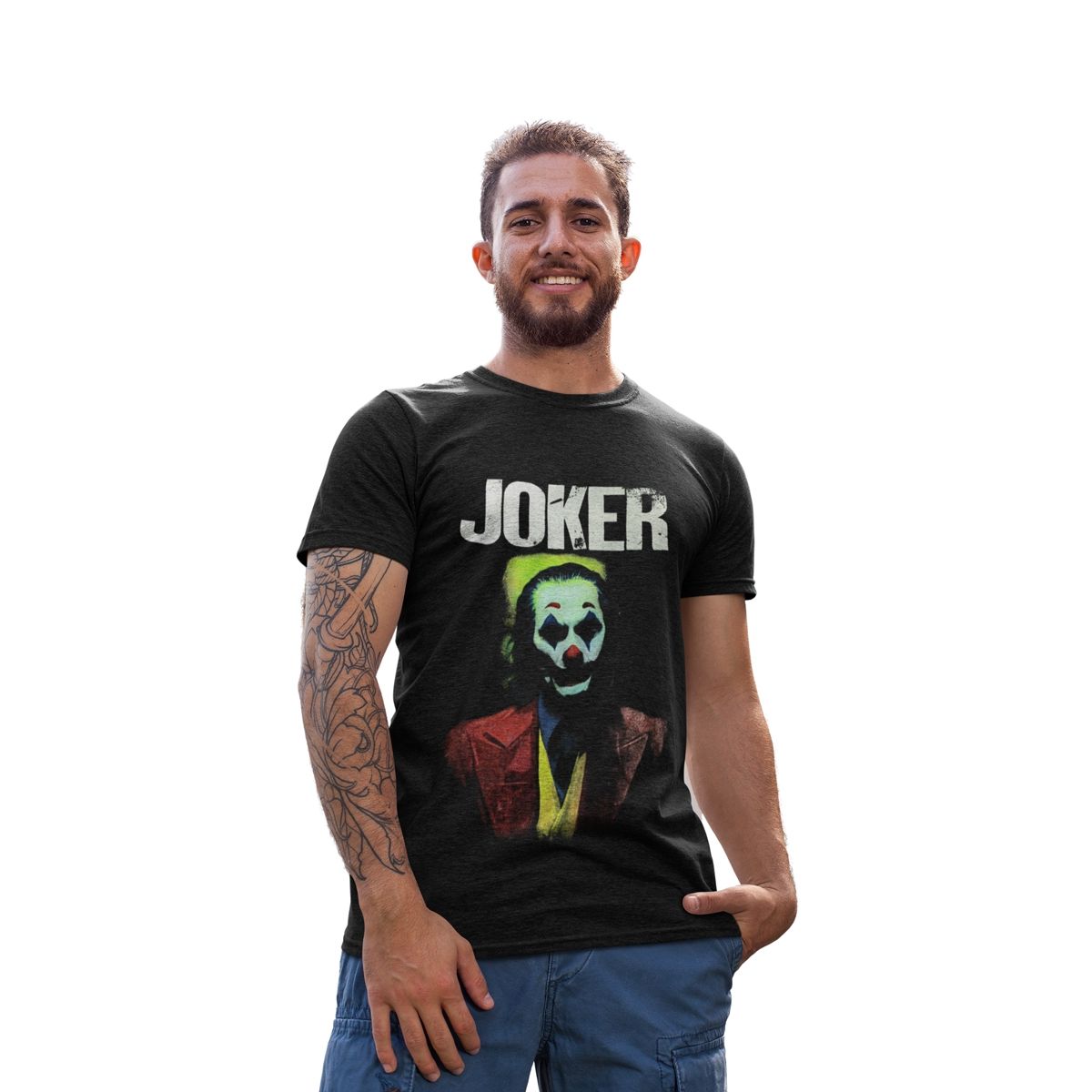 TELAESTAMPO - POLERA DC  JOKER  JOAQUIN PHOENIX