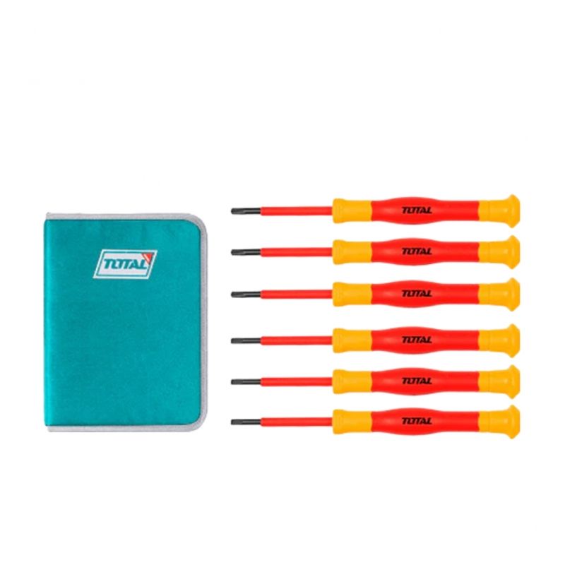 TOTAL TOOLS - Juego De Destornillador De Precisión Por 6Pcs Para Electricista
