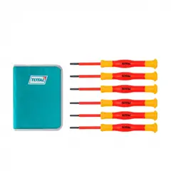 TOTAL TOOLS - Juego De Destornillador De Precisión Por 6Pcs Para Electricista