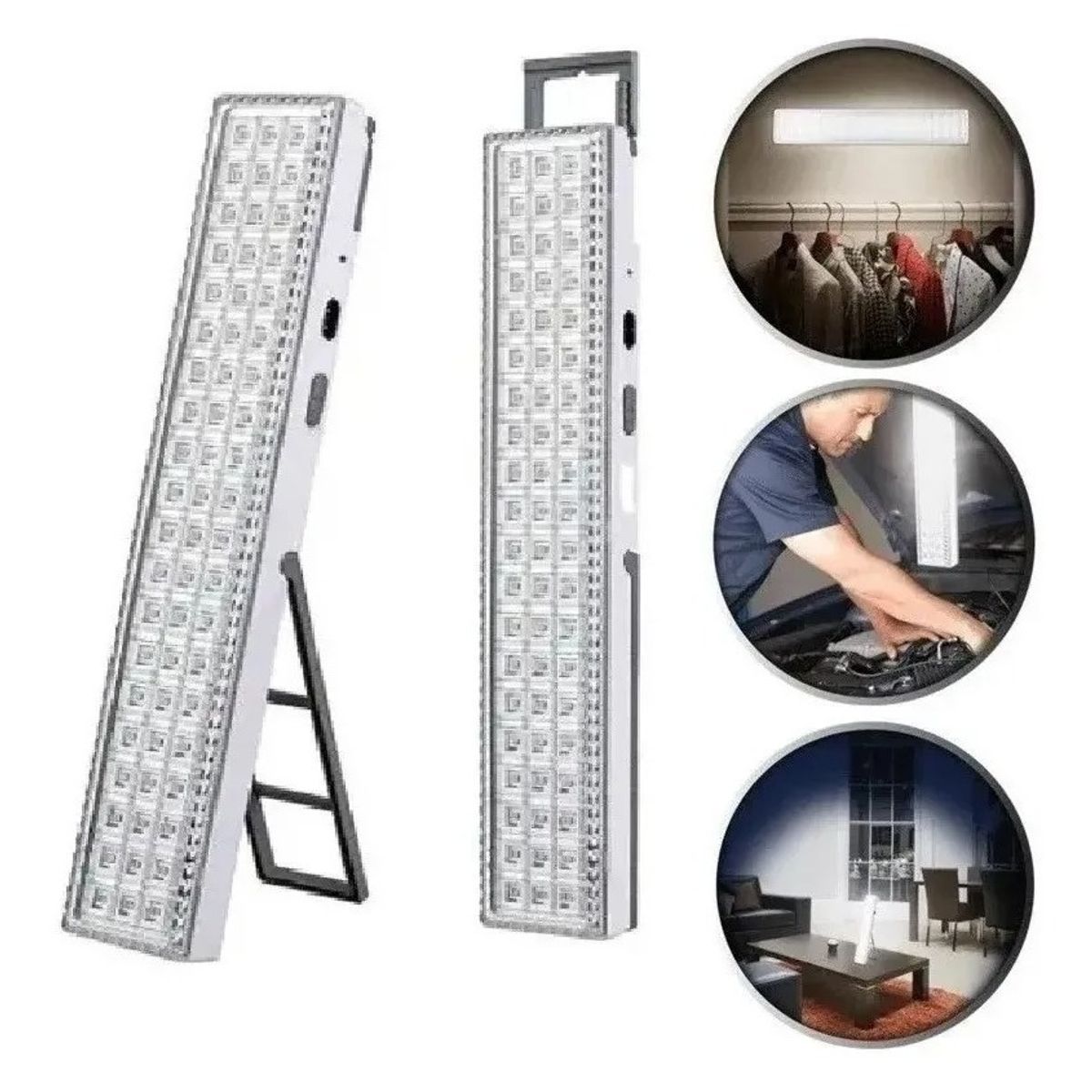 GENERICO - Luz De Emergencia Recargable 60 Led Recargable