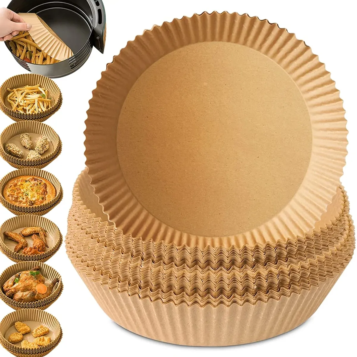 GENERICO - Papel Antiadherente para Freidora de Aire 50 unidades