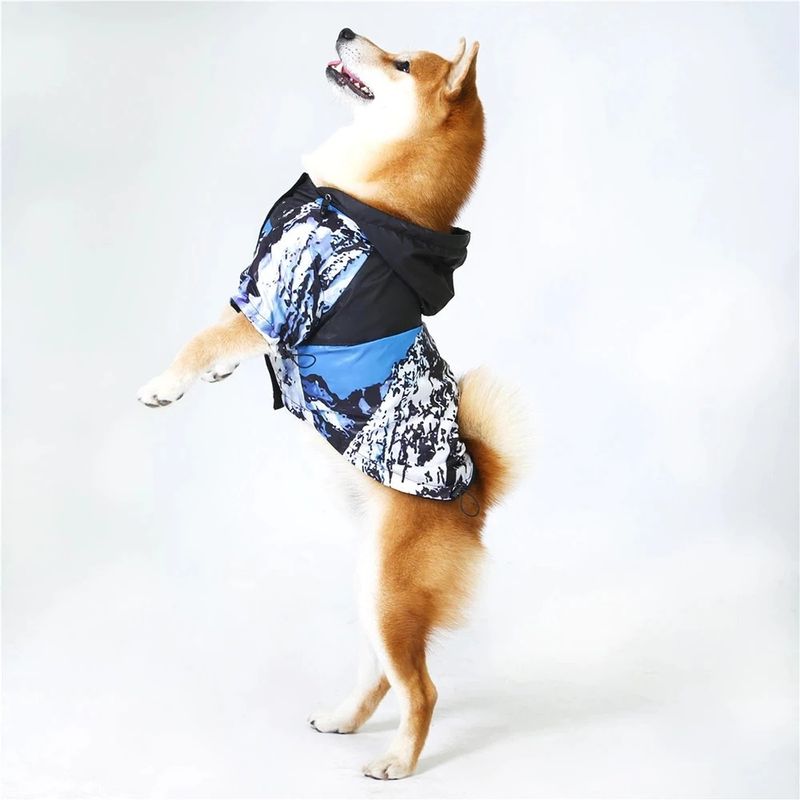 GENERICO - Parka Chaqueta Impermeable Cortaviento Perro XL - Azul