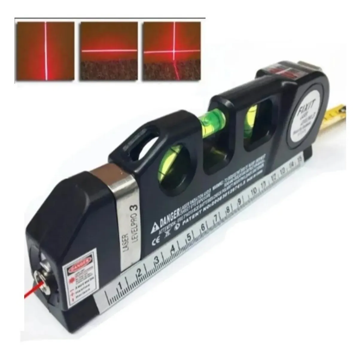 GENERICO - Cinta Métrica Nivel Láser De Línea Fixit Level Pro 25m