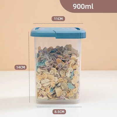 Imagen 2 del producto 4 Contenedores Alimentos frascos comida 0.9 Lt. 2444 Celeste.